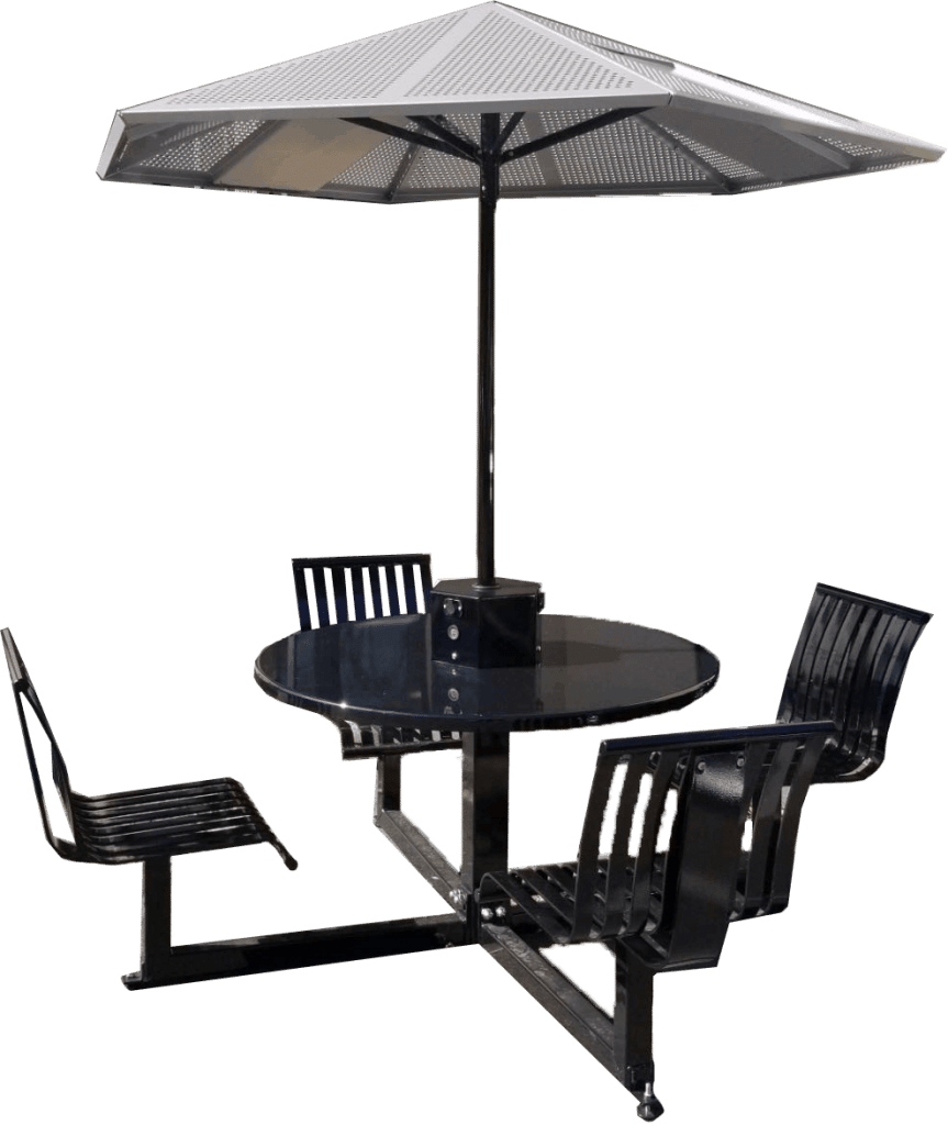 solar picnic table