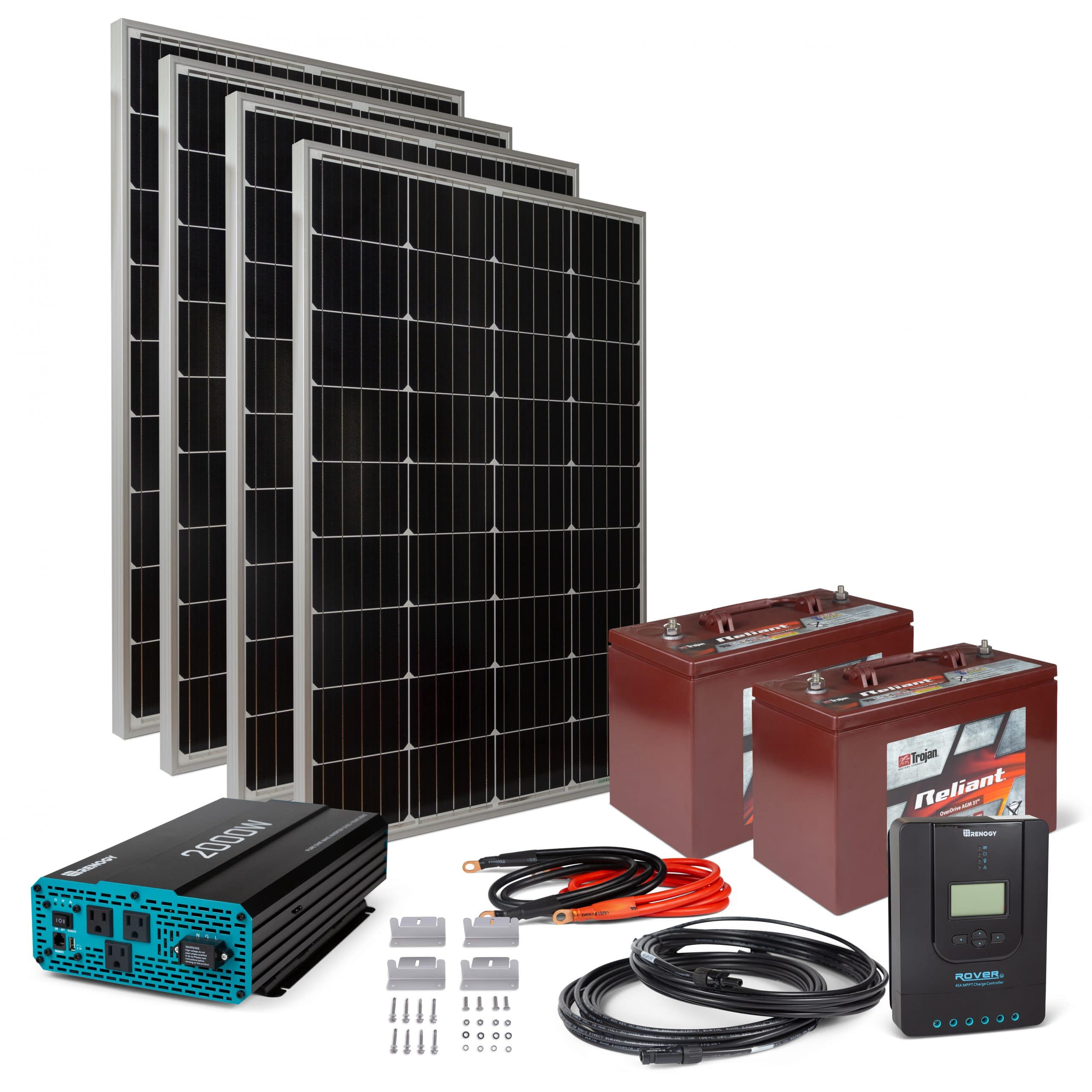 Adventurer 600 Off-Grid Solar Kit for Cabin, RV, Home - 150W 12V