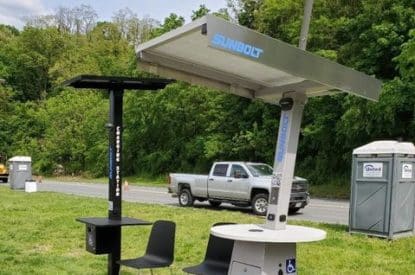 solar charging tables ct