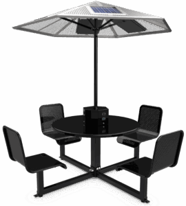 Pavilion Carousel Solar Workstation and Charging Solution